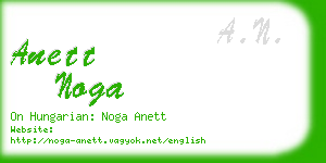 anett noga business card